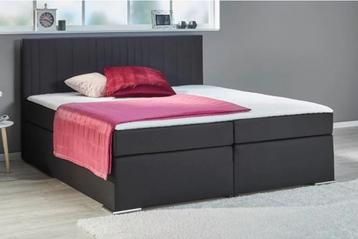 ACTIE! Tweepersoons Boxspring 180 x 200 cm + Topper + Hoofdb beschikbaar voor biedingen