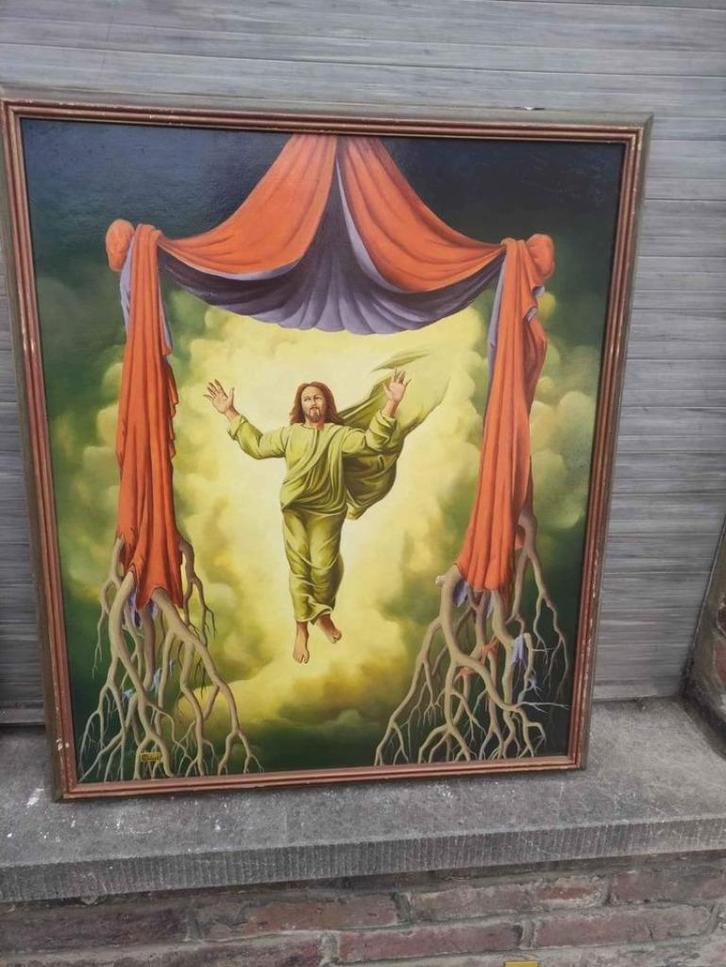 Huile sur panneau l espoir signe Carl prevot, Antiek en Kunst, Kunst | Schilderijen | Klassiek, Ophalen of Verzenden