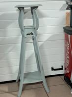 Bloemenstaander   piëdestal lichtgrijs (houten), Enlèvement, Utilisé