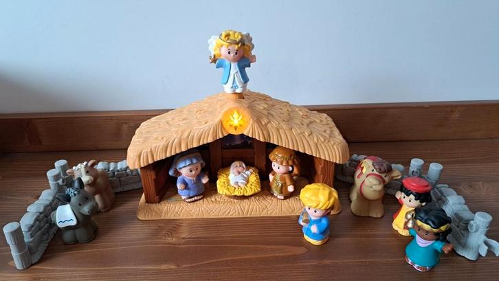 Little People - Deluxe Christmas Story kerststal, Enfants & Bébés, Jouets | Fisher-Price, Comme neuf, Set de jeu, Avec lumière