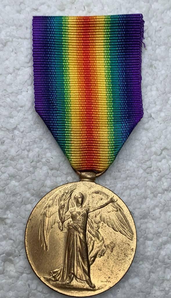 Medaille, Groot-Brittannië, Victory Medal 14-18, Op naam, Collections, Objets militaires | Général, Armée de terre, Enlèvement ou Envoi