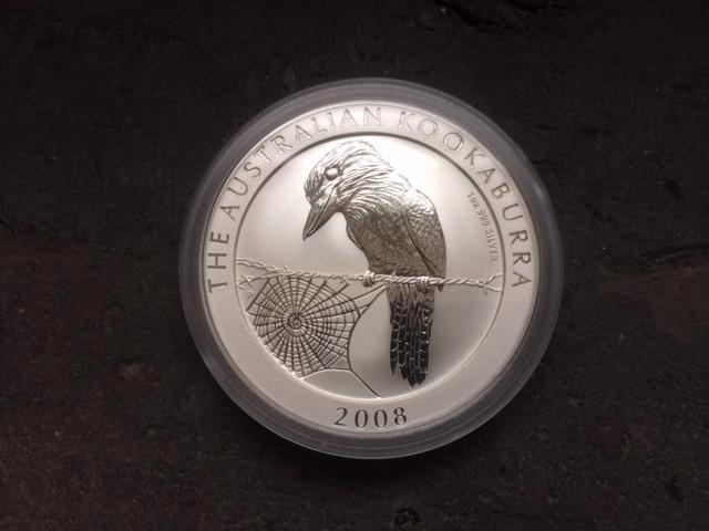 2008 Australia - Kookaburra - 1 oz silver, Timbres & Monnaies, Monnaies | Océanie, Monnaie en vrac, Argent, Enlèvement ou Envoi