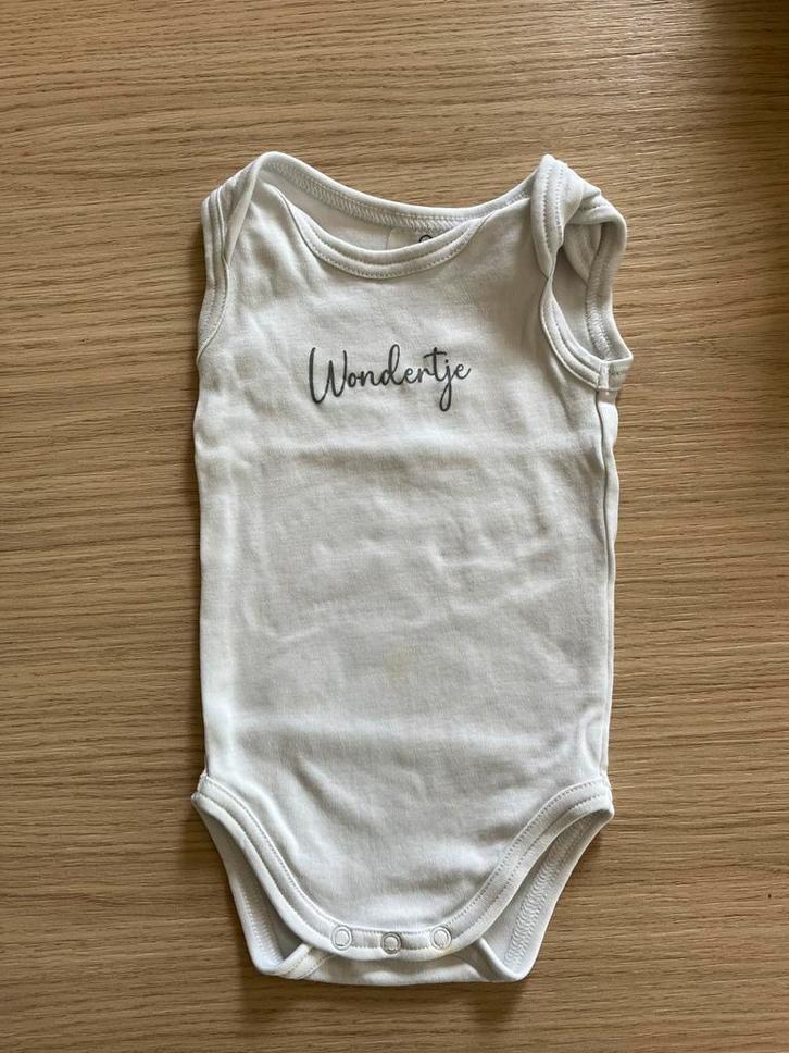 Babyromper “Wondertje” – maat 50/56, Kinderen en Baby's, Babykleding | Maat 56, Zo goed als nieuw, Ophalen of Verzenden