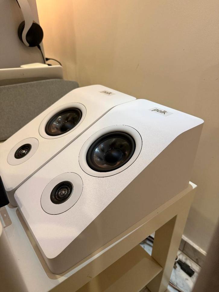 Polk Reserve R900 White (per paar), Audio, Tv en Foto, Luidsprekerboxen, Zo goed als nieuw, Front, Rear of Stereo speakers, Minder dan 60 watt