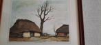 ets gravure van  Dirk Baksteen, Antiek en Kunst, Kunst | Schilderijen | Klassiek, Ophalen