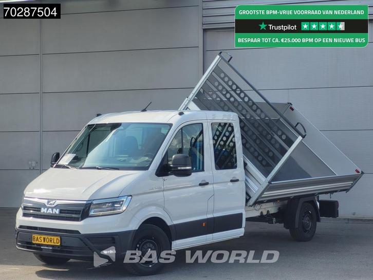 MAN TGE 3.180 Drie-Zijdige Automaat Kipper 2025-Facelift 180, Auto's, Bestelwagens en Lichte vracht, Bedrijf, Te koop, Airconditioning