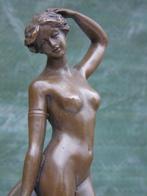 femme nue dans les vagues en bronze signé , MILO, Antiquités & Art, Enlèvement ou Envoi, Bronze