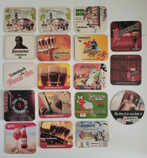 bierviltjes rodenbach bierkaartjes roeselare damme viltjes, Verzamelen, Biermerken, Viltje(s), Overige merken, Ophalen of Verzenden