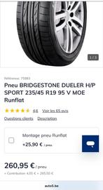 2 pneus 235/45/19 Bridgestone, Autos : Pièces & Accessoires, Véhicule de tourisme, Pneus été, Pneu(s), 19 pouces