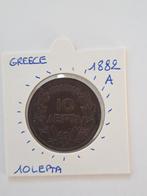 Greece 10 lepta 1882 A mooi muntje  !!!!, Postzegels en Munten, Munten | Europa | Niet-Euromunten, Ophalen of Verzenden