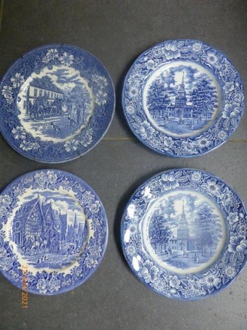 borden made in England-Staffortshire + andere oude borden, Antiquités & Art, Antiquités | Services (vaisselle) pièces, Enlèvement