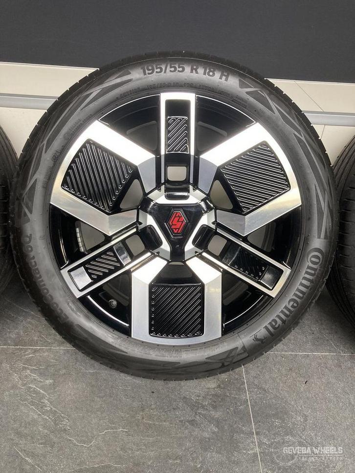18” originele Renault 5 R5 Techno velgen + banden 5x114.3, Auto-onderdelen, Banden en Velgen, Banden en Velgen, Zomerbanden, 18 inch
