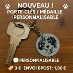 Porte clef chien personnalisable., Ophalen of Verzenden