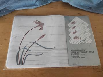 4 nieuwe vintage onderleggers placemats eten drank beschikbaar voor biedingen