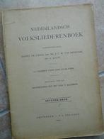 Bladmuziek Nederlandsch Volksliederenboek antiek muziekboek