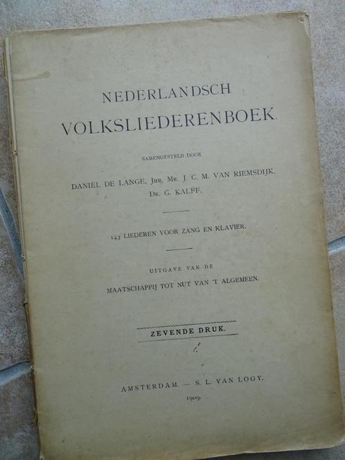 Bladmuziek Nederlandsch Volksliederenboek antiek muziekboek, Muziek en Instrumenten, Bladmuziek, Gebruikt, Overige soorten, Wereldmuziek