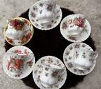 6 Vintage Royal Albert kop en schotel sets-bone China., Verzamelen, Ophalen, Zo goed als nieuw, Porselein, Kop en/of schotel