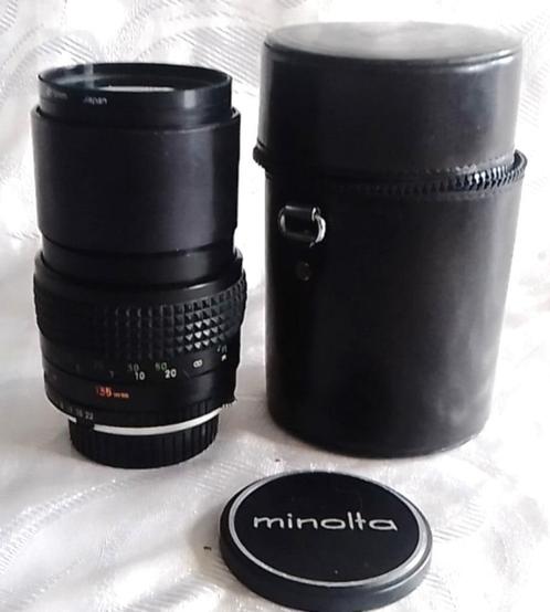 Minolta 135 mm Rokkor telelens, Audio, Tv en Foto, Fotocamera's Analoog, Gebruikt, Spiegelreflex, Minolta, Ophalen of Verzenden