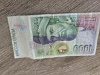 briefje 1000 pesetas, Postzegels en Munten, Ophalen of Verzenden, Overige landen, Los biljet