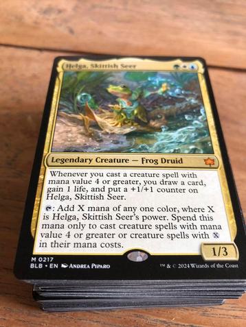 Deck Magic the Gathering : vert, blanc, bleu, Enlèvement ou Envoi, Comme neuf, Deck game, Foil