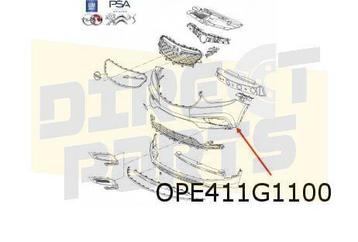 Opel Mokka X (9/16-9/19) voorbumper (te spuiten) Origineel!  beschikbaar voor biedingen