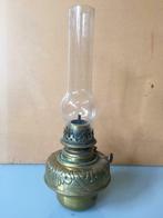 Ancienne lampe à pétrole, 'Lampe Liegeoise', cuivre/laiton, Antiquités & Art, Antiquités | Éclairage, Enlèvement ou Envoi
