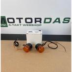 Pinkers / Knipperlichten Dax zwart met oranje lens 12V lamp, Ophalen of Verzenden, Nieuw, Overige typen, Motordash