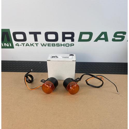 Pinkers / Knipperlichten Dax zwart met oranje lens 12V lamp, Fietsen en Brommers, Brommeronderdelen | Algemeen, Nieuw, Overige typen