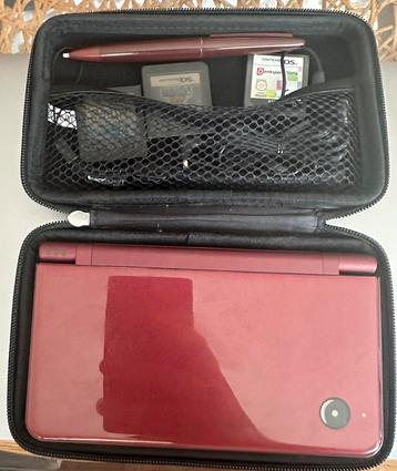 Nintendo DS XL – Rood – Met Games, Case & Oplader beschikbaar voor biedingen