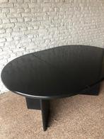 Vintage retro uitschuifbare ronde ovale eettafel, Huis en Inrichting, Tafels | Eettafels, Ophalen of Verzenden, Gebruikt
