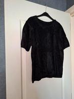 Zwart truitje met korte mouwen  Maat L, Enlèvement, Comme neuf, Noir