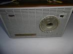 RADIO VINTAGE DE COLLECTION SBR 1960 CUIR VERIT FONCT GO-MOY, Envoi