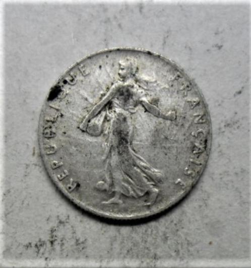 Zilveren munt Frankrijk 50 kt 1912 douche, Postzegels en Munten, Munten | Europa | Niet-Euromunten, Losse munt, Frankrijk, Zilver