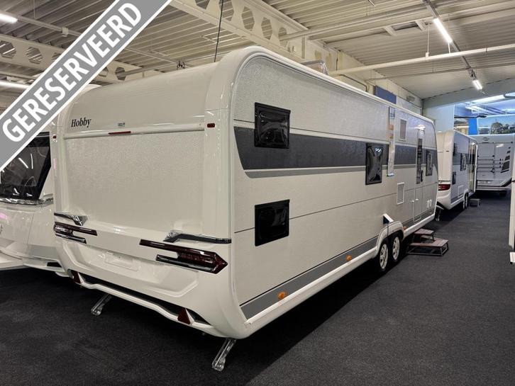 Hobby Prestige 720 KWFU, Caravanes & Camping, Caravanes, jusqu'à 6, 1500 - 2000 kg, Banquette en rond, Hobby, Lit dans la longueur