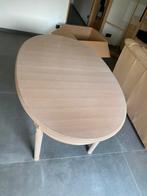 Eiken eettafel, Huis en Inrichting, Ophalen, Gebruikt, Eikenhout, Vijf personen of meer
