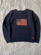 Ralph Lauren gebreide trui vlag USA knit - navy - 7jaar/ 122, Gebruikt, Jongen of Meisje, Trui of Vest, Ophalen of Verzenden