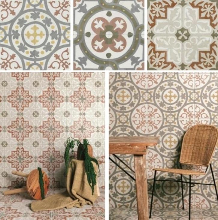 Keramische Portugese tegels - Portugese vloertegels - 45x45, Doe-het-zelf en Bouw, Metalen, Nieuw, Overige metalen, Verzenden