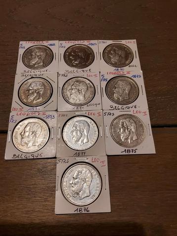 Belgische munten, Zilver, Ophalen of Verzenden, Losse munt, Zilver