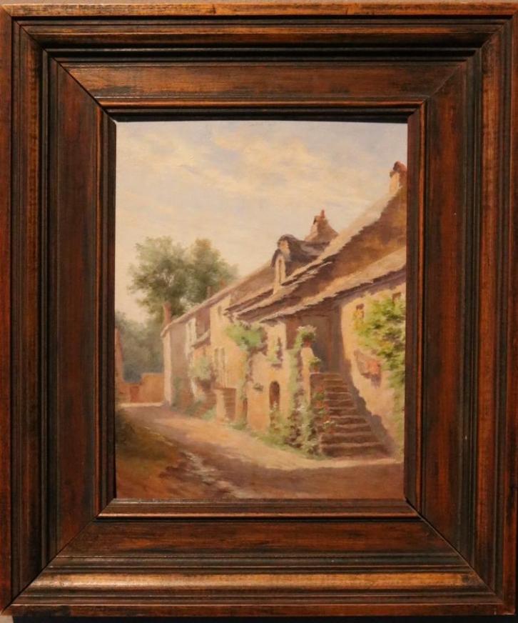 Alfred Sisley – Straatje in Sauvigny, Antiek en Kunst, Kunst | Schilderijen | Klassiek, Verzenden