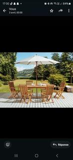 🔥liquidation 🔥 Table extensible 180-240cm avec 6 chaises, Tuin en Terras, Schuttingen, Ophalen of Verzenden, Nieuw, Hout