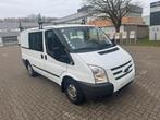 FORD TRANSIT 2.2 TDCI DUBBELE CABINE 2012 120000KM AC 5PL, Auto's, Voorwielaandrijving, Stof, 22 cc, Wit