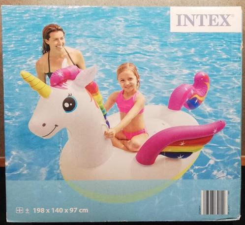 BXL Matelas gonflable INTEX Licorne, neuf !, Kinderen en Baby's, Speelgoed | Buiten | Opblaasfiguren, Nieuw, Ophalen of Verzenden