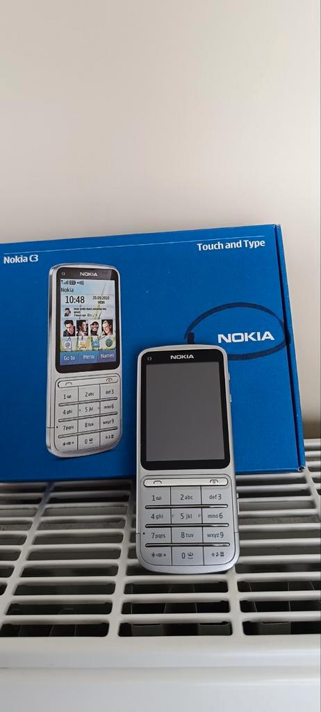 Nokia C3-01, Telecommunicatie, Mobiele telefoons | Nokia, Zo goed als nieuw, Touchscreen, 3 tot 6 megapixel, Zilver, Ophalen