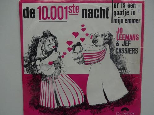 Jo Leemans & Jef Cassiers - De 10.001ste Nacht, Cd's en Dvd's, Vinyl Singles, Single, Nederlandstalig, Ophalen of Verzenden