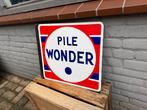 Pile Wonder emaille reclamebord, Ophalen of Verzenden