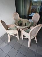 tuin terras set, Rotin, Chaise, Salons de jardin, Comme neuf