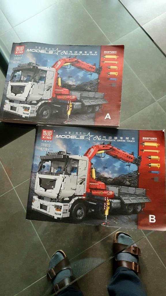 Vrachtwagen met hydrolische kraan, Kinderen en Baby's, Speelgoed | Racebanen, Zo goed als nieuw, Onderdelen, Elektrisch, Overige merken