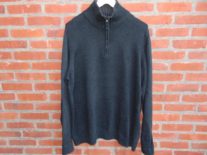 Schipperstrui katoen in prima staat, Kleding | Heren, Truien en Vesten, Gedragen, Maat 52/54 (L), Grijs, Ophalen of Verzenden