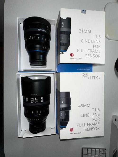 IRIX 21 MM en 45 Mm T1.5 CINE LENS FULL FRAME SENSOR, Audio, Tv en Foto, Foto | Lenzen en Objectieven, Nieuw, Ophalen