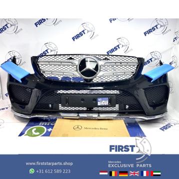 W166 GLE43 AMG VOORBUMPER ZWART origineel Mercedes COMPLEET  beschikbaar voor biedingen